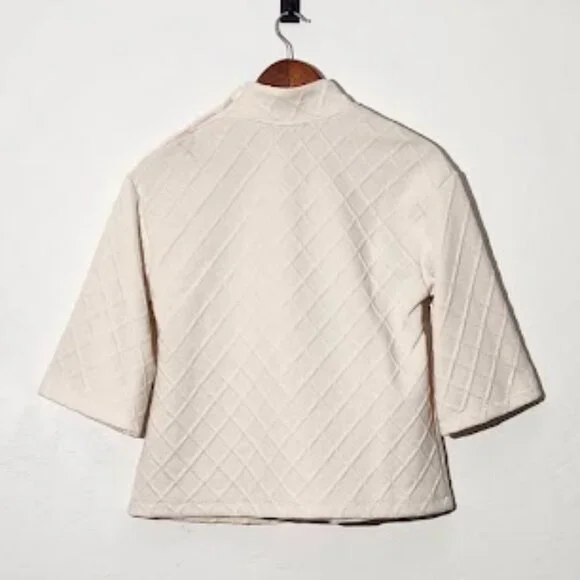 Sunday in Brooklyn (Anthropologie) Women's 3/4 Sleeve Mock Neck Sweater Sz Sm - Picture 3 of 4